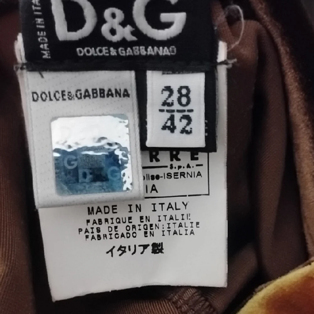 Dolce & Gabbana Brown Velvet Pants - Picture 2 of 5